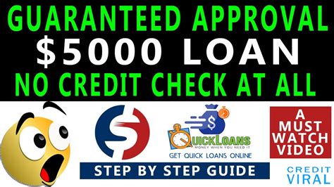Guaranteed 5000 Loan No Credit Check